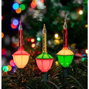 Vintage Style Bubble Christmas Lights 7 Bulb Set NIB